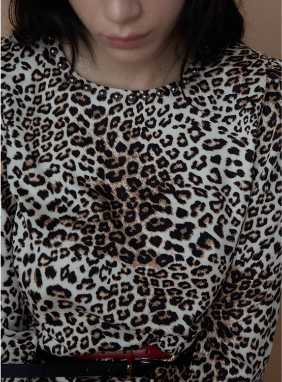 VESTIDO LARGO MUJER SFERA ANIMAL PRINT - 5