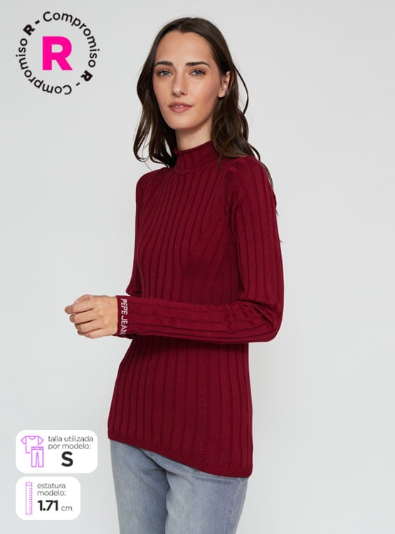 SWEATER ALGODÓN MUJER PEPE JEANS CUELLO MOCK - 1