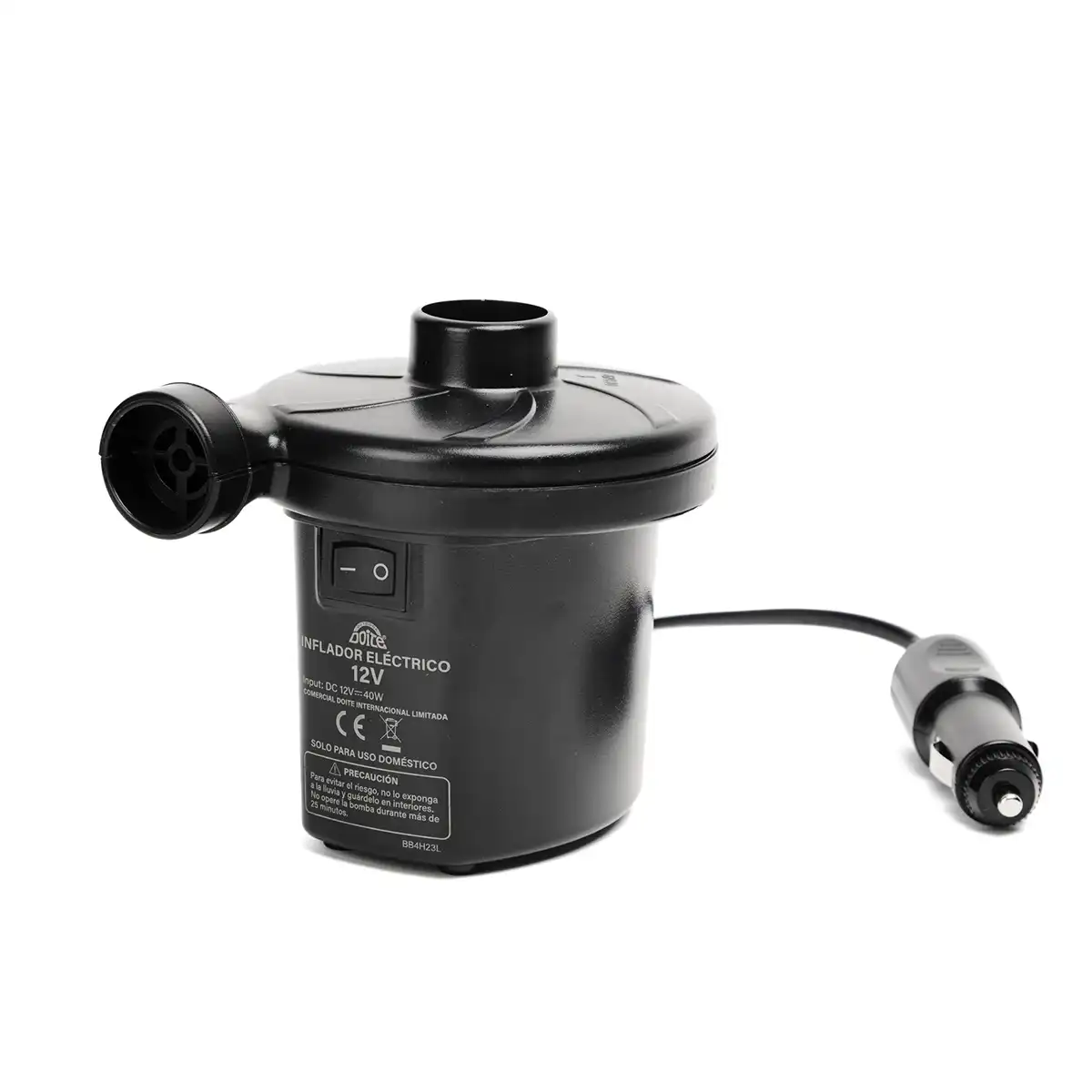 INFLADOR COLCHÓN DOITE 12V NEGRO - 1