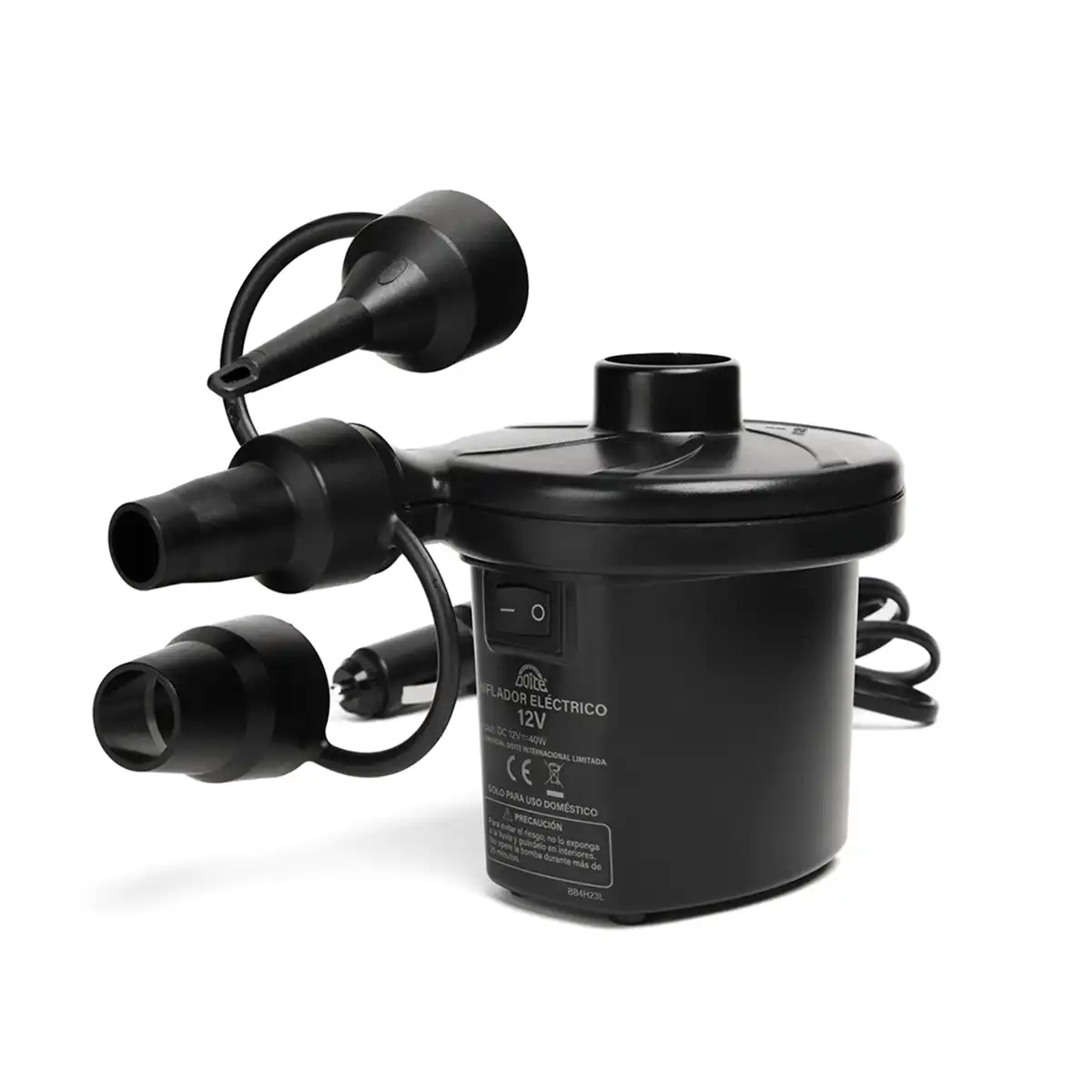 INFLADOR COLCHÓN DOITE 12V NEGRO - 2