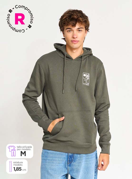 POLERÓN ALGODÓN HOMBRE CLOUDBREAK HOODIE FULL ZIPPER PRINT