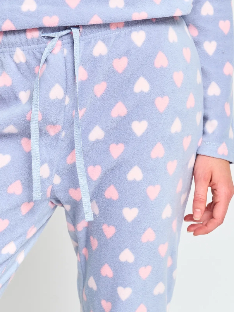PANTALÓN PIJAMA POLAR MUJER INDEX CORAZONES - 3