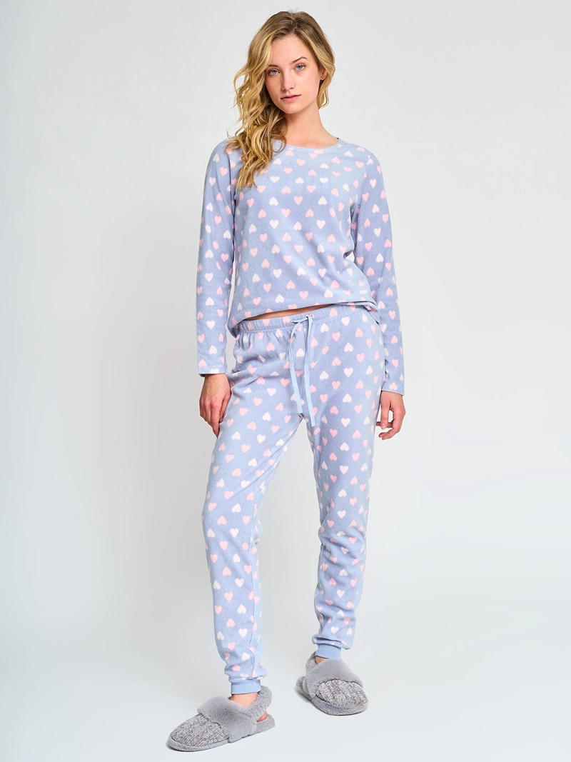 PANTALÓN PIJAMA POLAR MUJER INDEX CORAZONES - 4