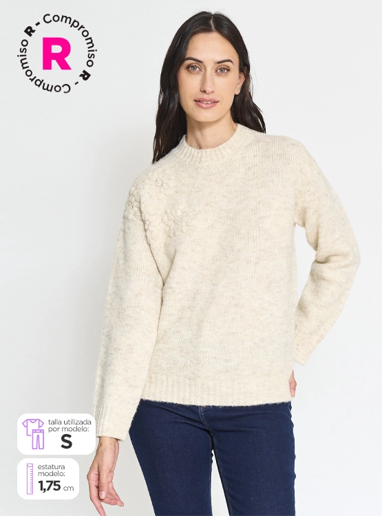 SWEATER MANGA LARGA MUJER REGATTA BORDADO - 1