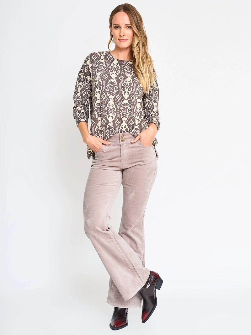 SWEATER MUJER TATIENNE CUELLO REDONDO PRINT FLORES - 4