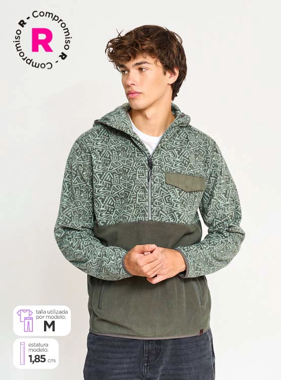 POLERÓN HOMBRE CLOUDBREAK FULL ZIPPER PRINT - 1