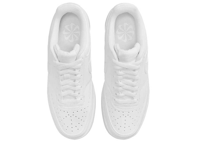 ZAPATILLAS MUJER NIKE URBANO BLANCO COURT VISION LOW BE - 4