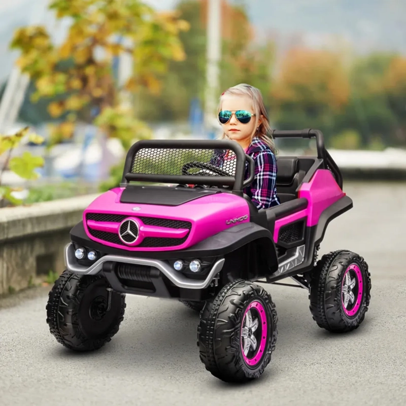 BUGGY UNIMOG MERCEDES BENZ ROSADO - 3