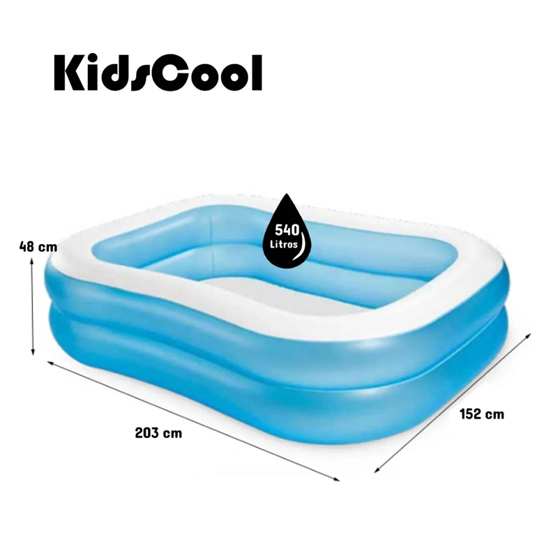 PISCINA INFLABLE KIDSCOOL 48 X 152 X 203 CM AQUA REC - 3