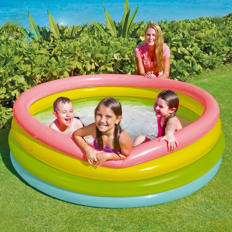 PISCINA INFLABLE KIDSCOOL 46 X 168 X 168 CM FLUOR - 3