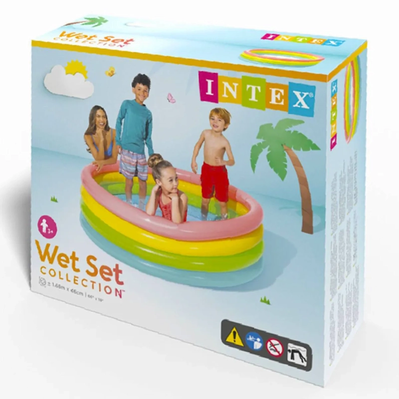 PISCINA INFLABLE KIDSCOOL 46 X 168 X 168 CM FLUOR - 4