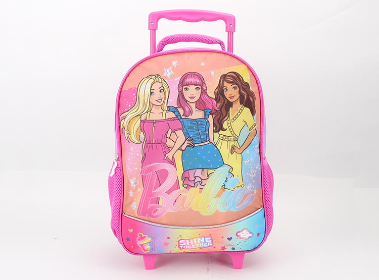 MOCHILA INFANTIL BARBIE CON RUEDAS - 1