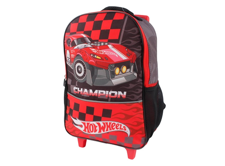 MOCHILA INFANTIL HOT WHEELS CON RUEDAS - 2
