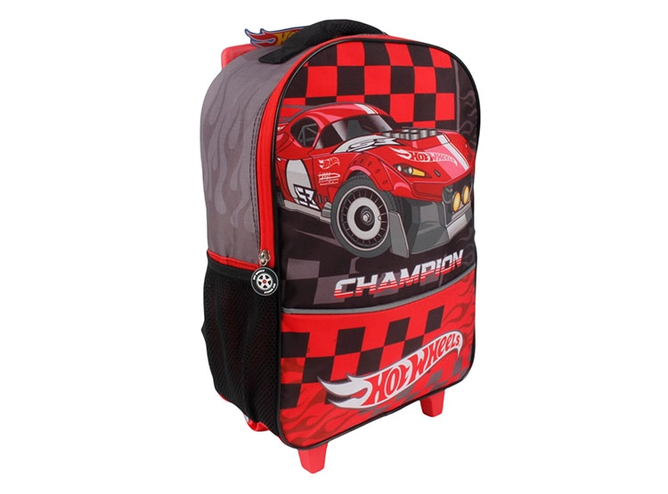 MOCHILA INFANTIL HOT WHEELS CON RUEDAS - 3