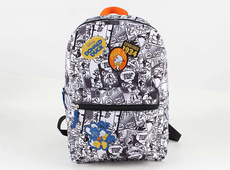 MOCHILA JUVENIL DONALD PARCHES - 1