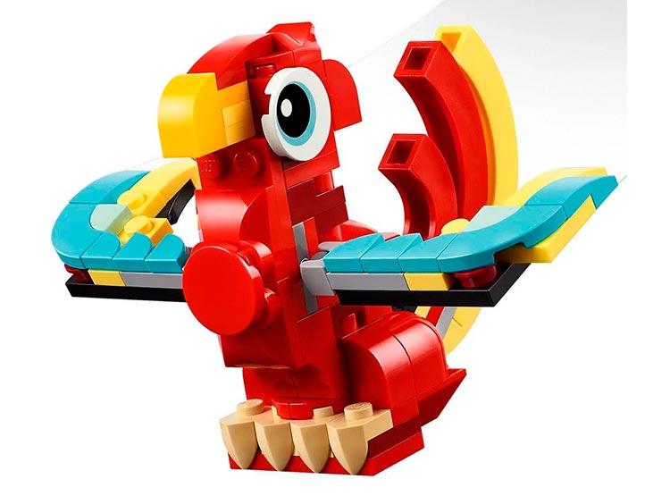 LEGO DRAGON ROJO - 31145 - 4