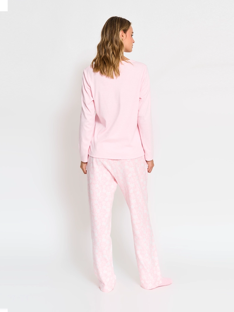 PIJAMA MANGA LARGA TOBILLERA MUJER AZIZ MOKA - 2