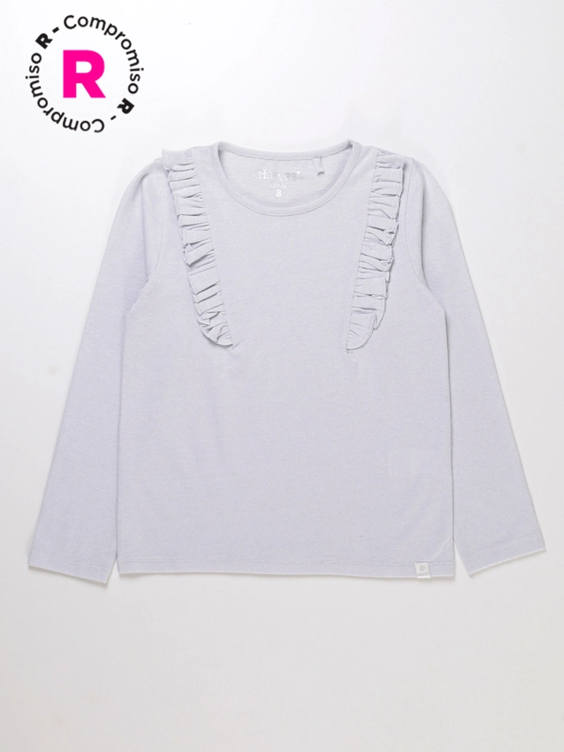 POLERA MANGA LARGA NIÑA HARVEST LUREX VUELOS - 1