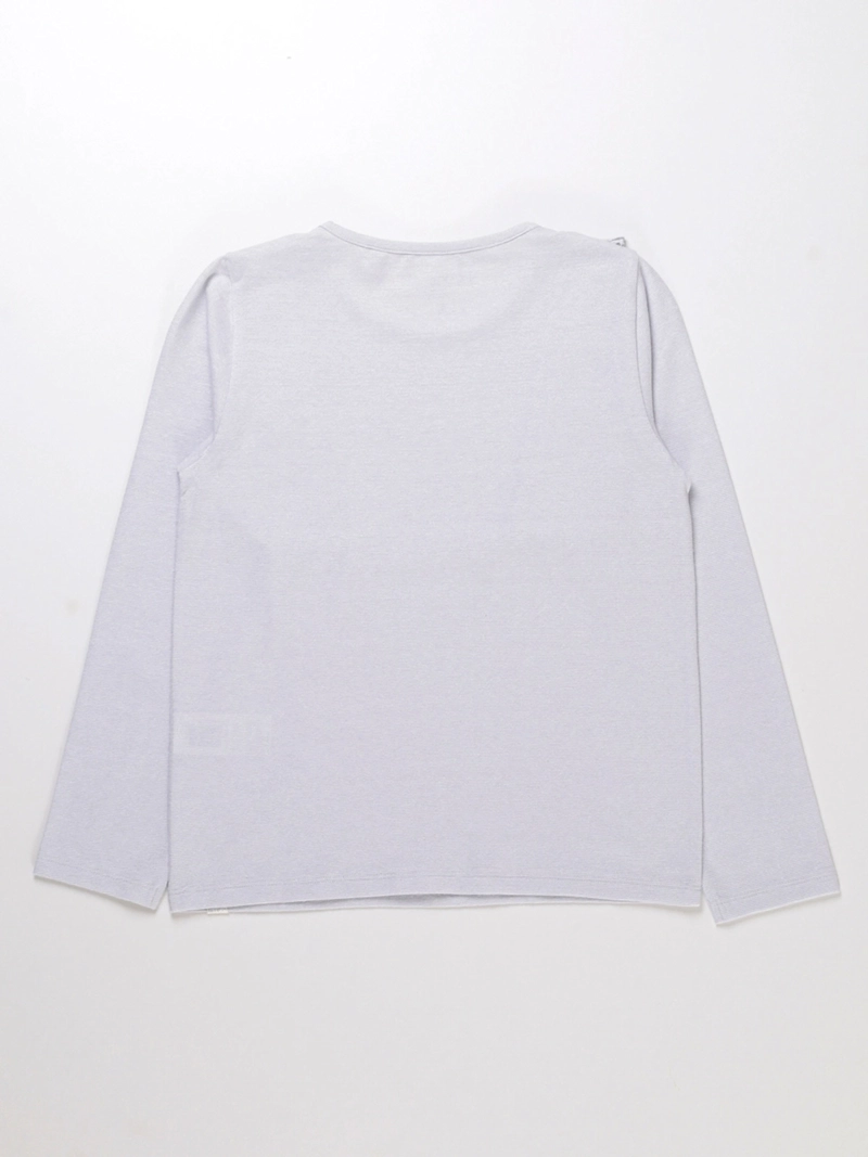 POLERA MANGA LARGA NIÑA HARVEST LUREX VUELOS - 2