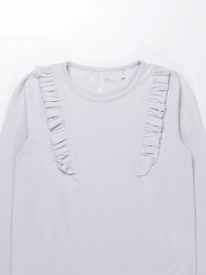 POLERA MANGA LARGA NIÑA HARVEST LUREX VUELOS - 3