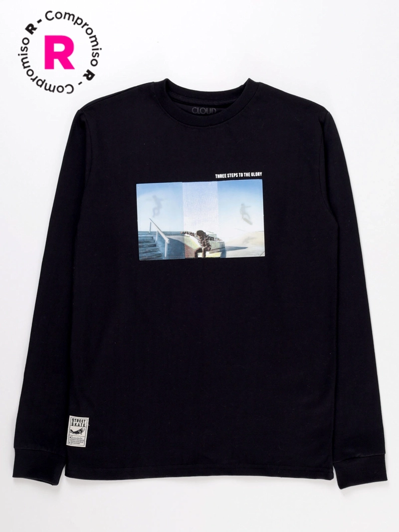 POLERA MANGA LARGA ALGODÓN NIÑO CLOUDBREAK