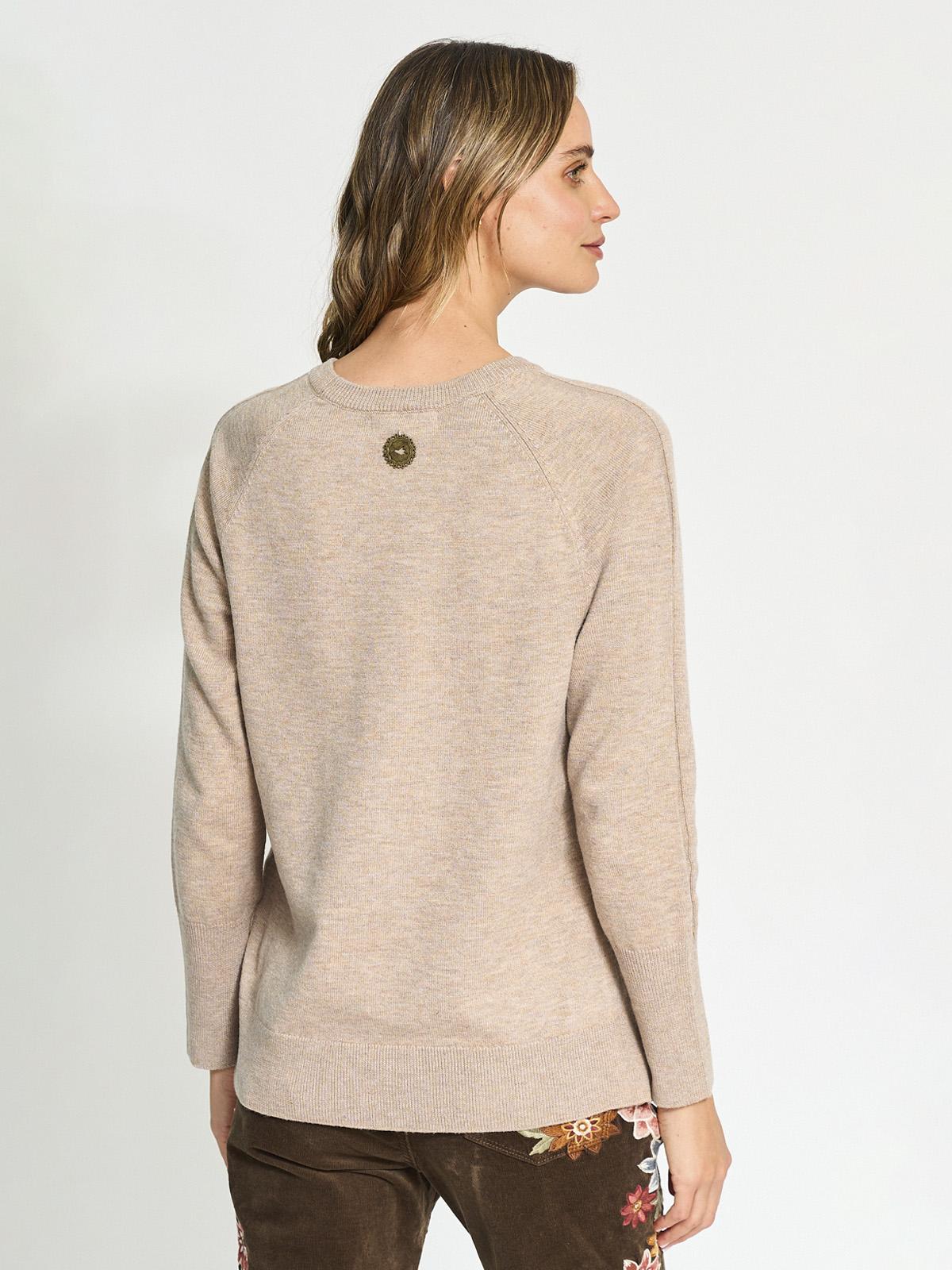 SWEATER MUJER TATIENNE CUELLO REDONDO MACRAMÉ - 2
