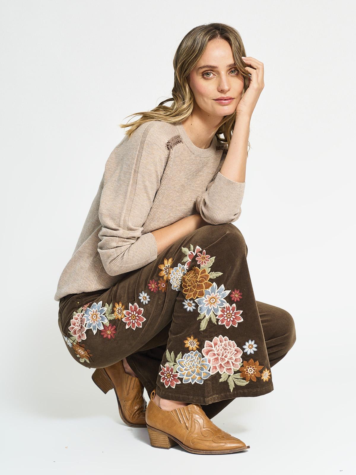 SWEATER MUJER TATIENNE CUELLO REDONDO MACRAMÉ - 4