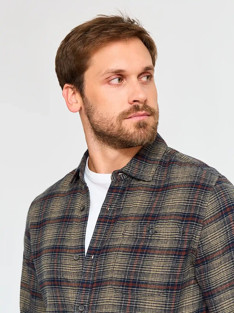 CAMISA MANGA LARGA ALGODÓN HOMBRE HALF ALON - 3