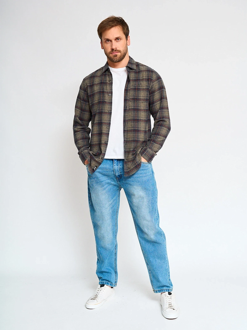 CAMISA MANGA LARGA ALGODÓN HOMBRE HALF ALON - 4