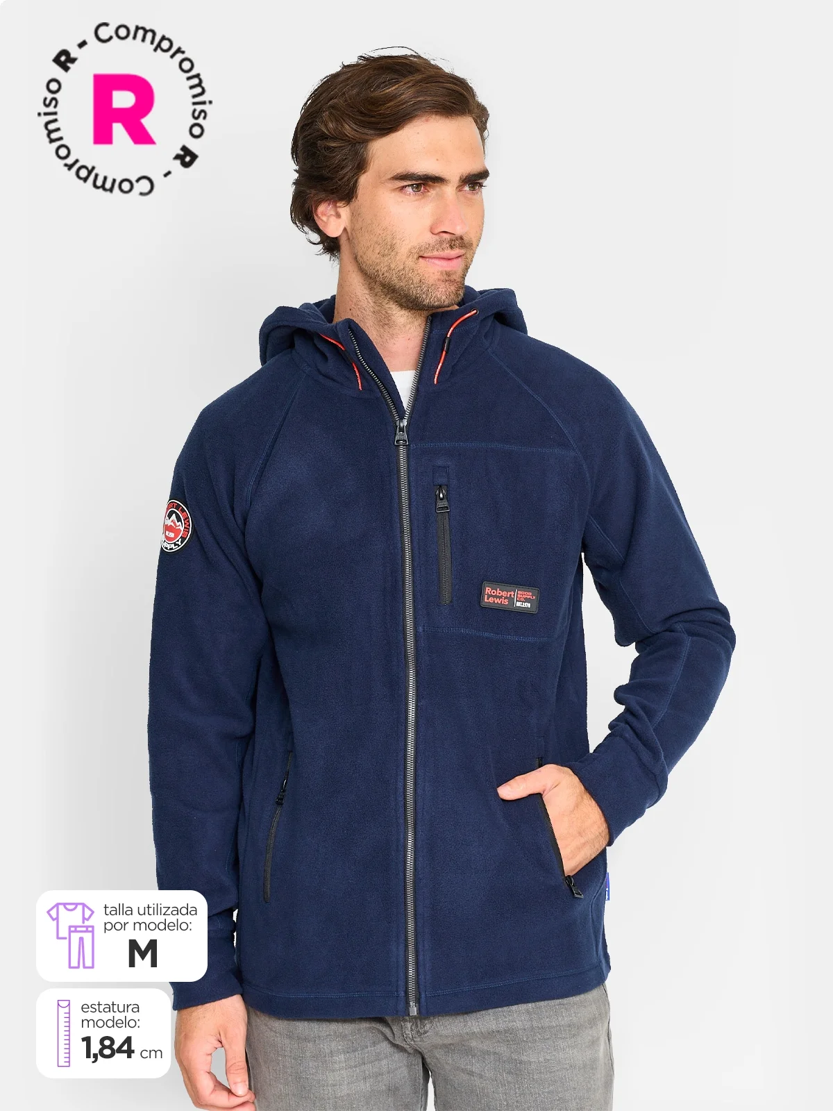 POLERÓN POLAR HOMBRE ROBERT LEWIS - 1