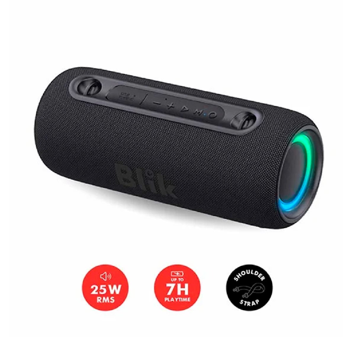 PARLANTE BLUETOOTH PORTÁTIL BLIK LIVE2 40W IPX5 9 HRS - 7