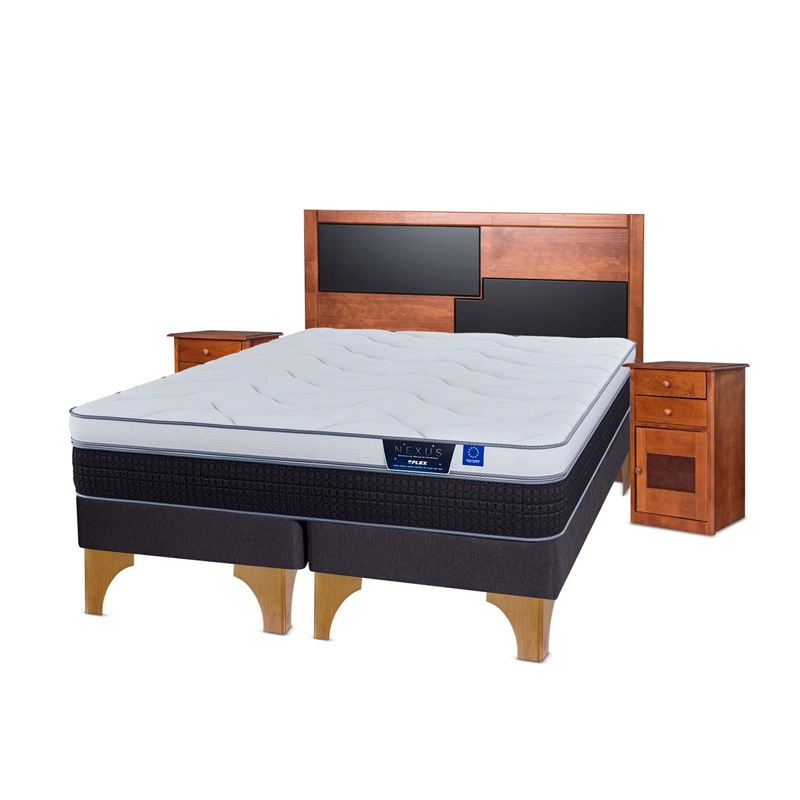 CAMA EUROPEA FLEX NEXUS BOX 2 PLAZAS + SET COLONIA - 2