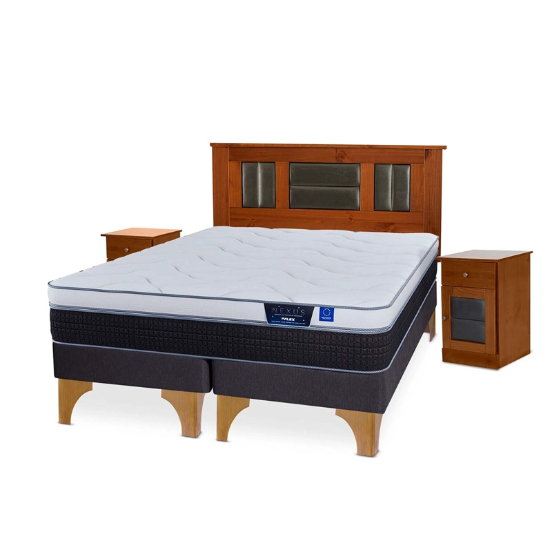 CAMA EUROPEA FLEX NEXUS BOX 2 PLAZAS + SET LORRAINE - 2