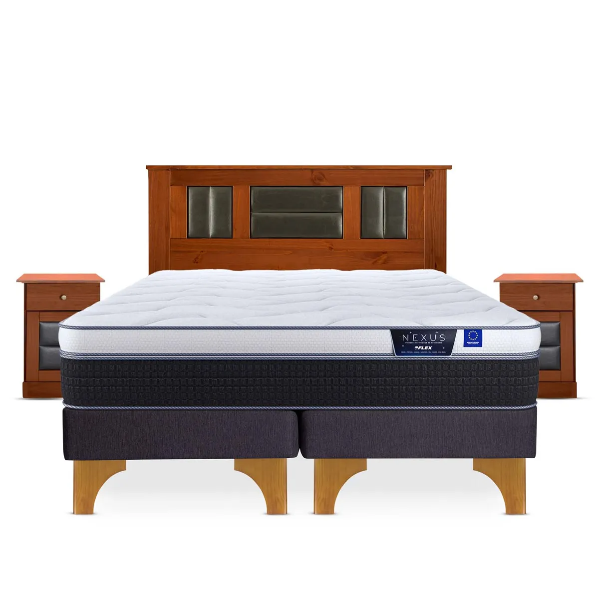 CAMA EUROPEA FLEX NEXUS KING + SET LORRAINE - 1