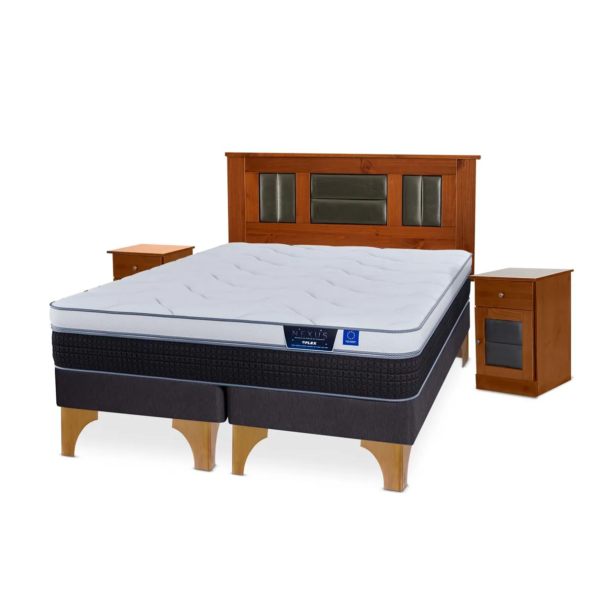 CAMA EUROPEA FLEX NEXUS KING + SET LORRAINE - 2