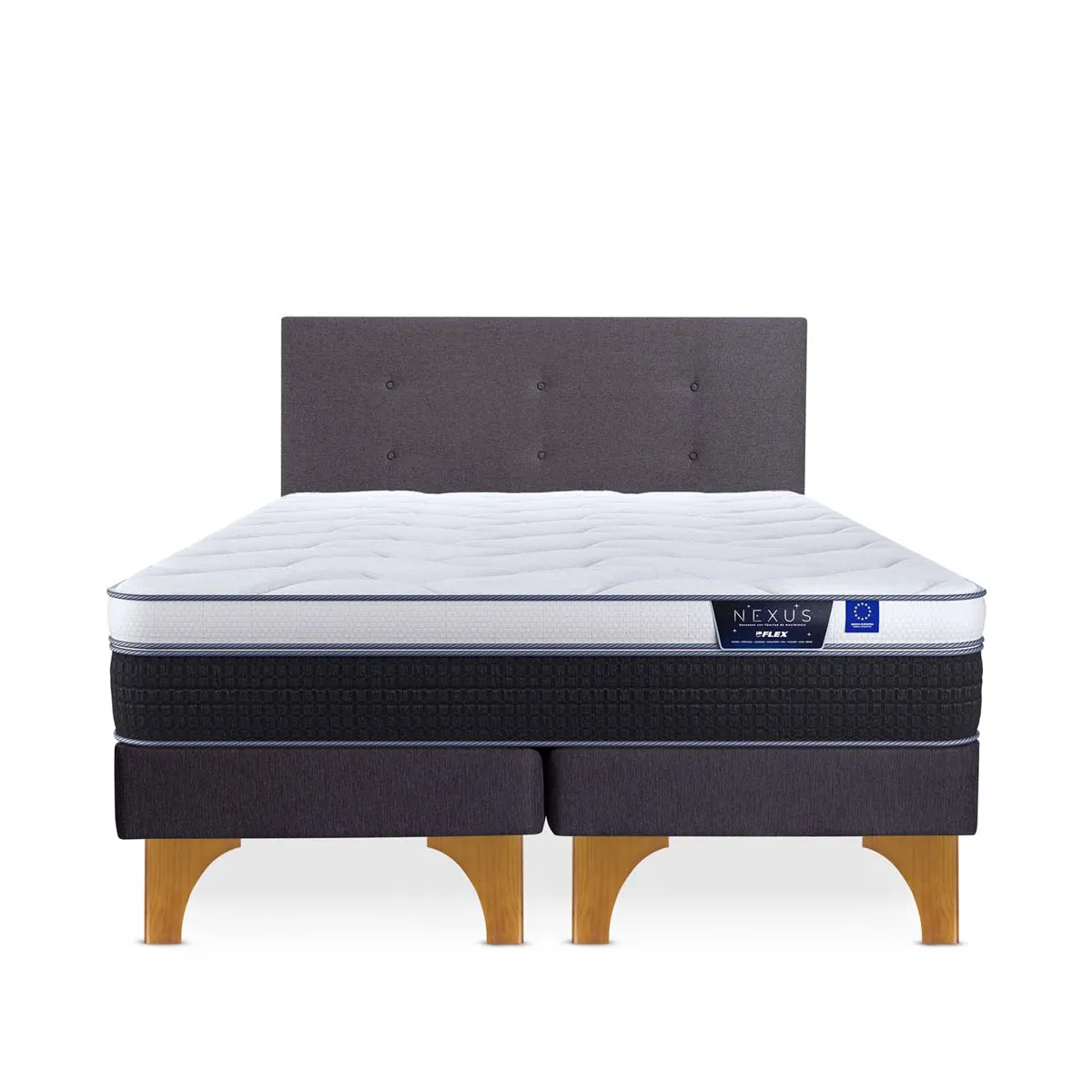 CAMA EUROPEA FLEX NEXUS KING + RESPALDO ROYAL - 1