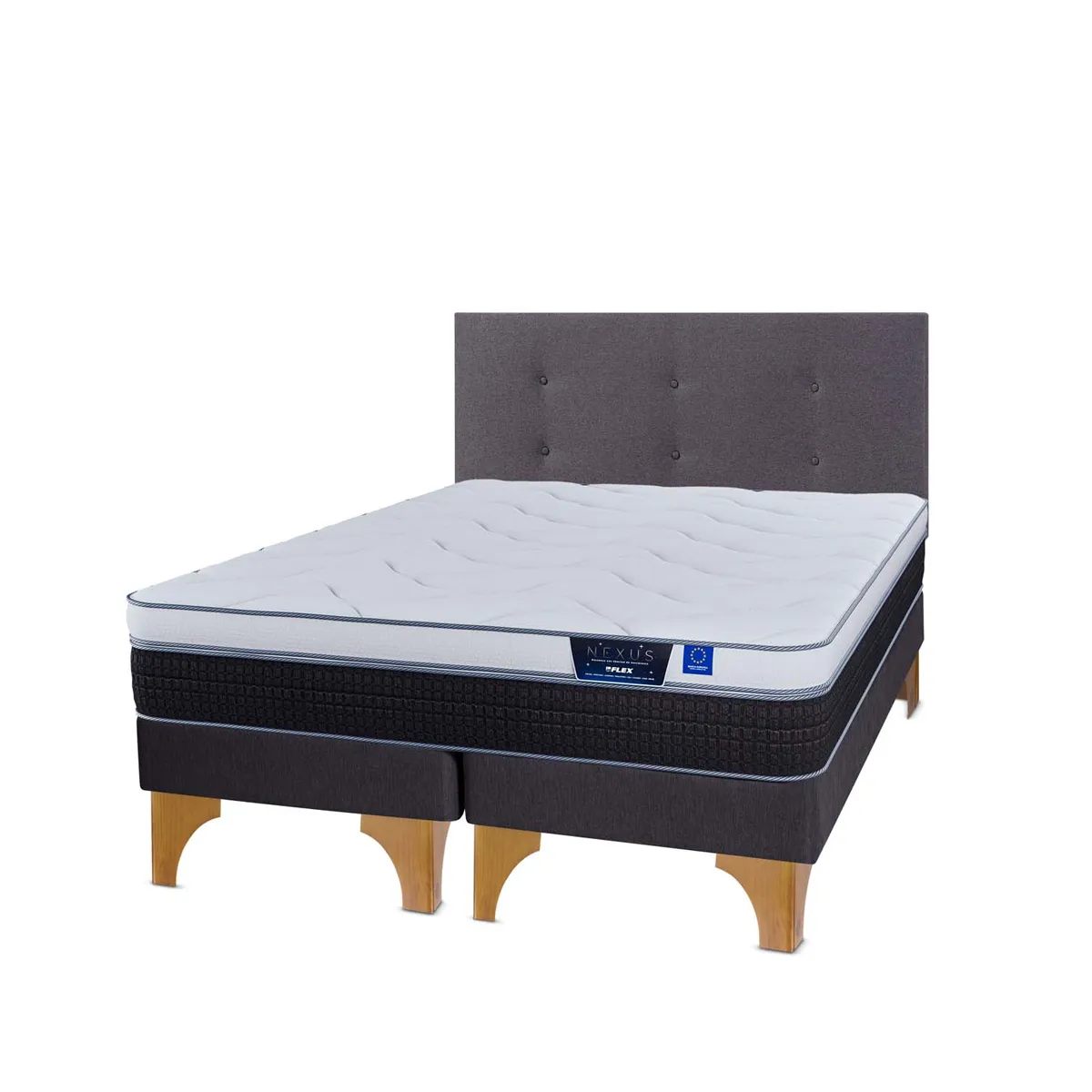 CAMA EUROPEA FLEX NEXUS KING + RESPALDO ROYAL - 2
