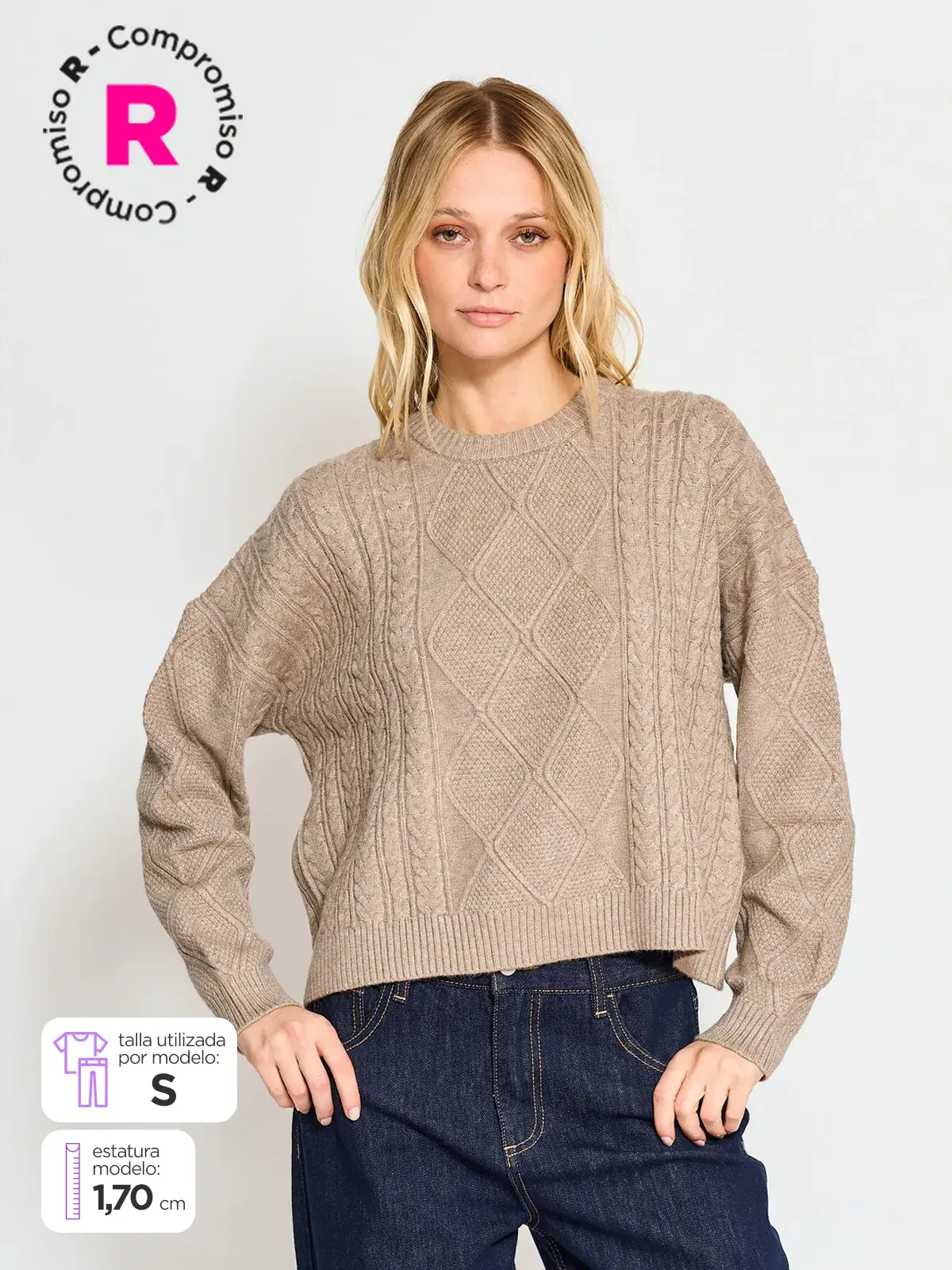 SWEATER MANGA LARGA MUJER INDEX - 1