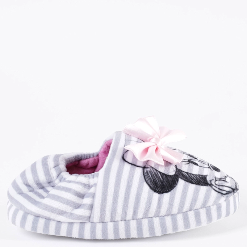 PANTUFLAS NIÑA MINNIE GRIS DISNEY