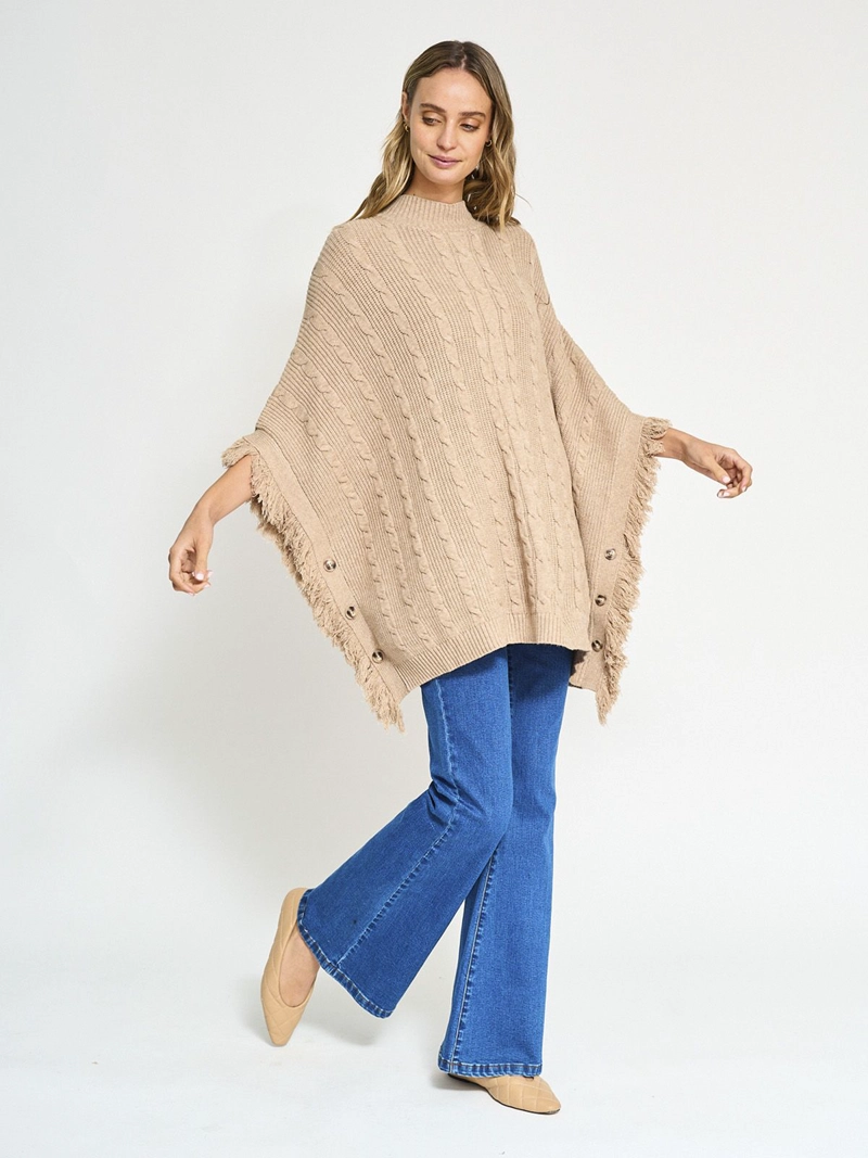 SWEATER MUJER REGATTA TIPO PONCHO - 4