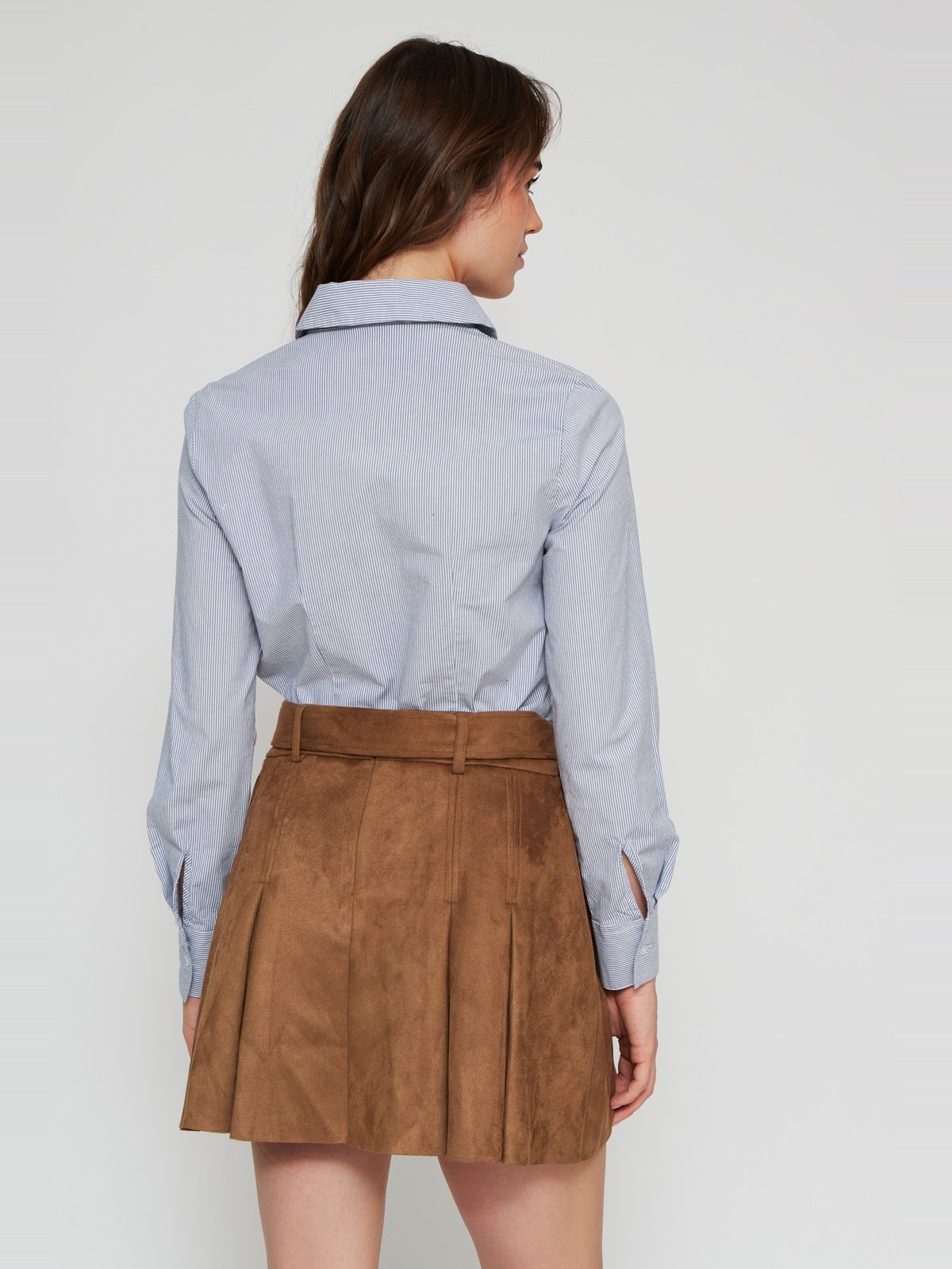 FALDA CORTA MUJER MARQUIS BEIGE SUEDE - 3