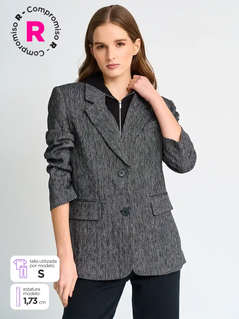BLAZER MUJER MARQUIS CON POLERÓN - 1