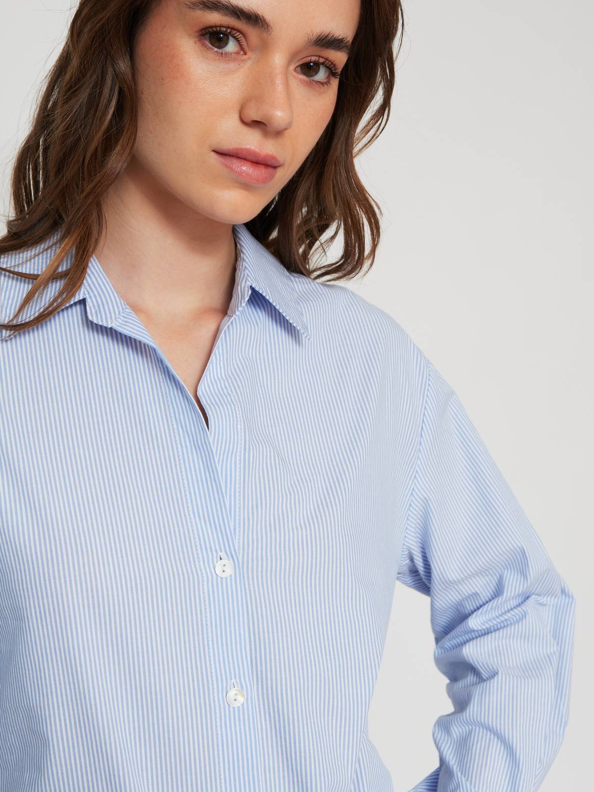 BLUSA MANGA LARGA ALGODÓN MUJER MARQUIS CAMISERA - 3