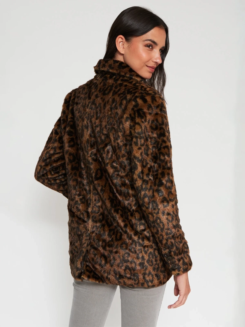 BLAZER MUJER MARQUIS CAFE ANIMAL PRINT - 2