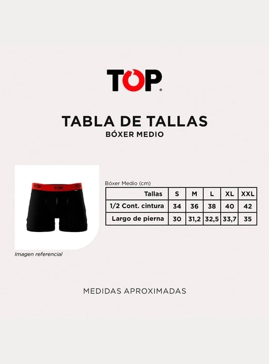 PACK X3 BÓXER ALGODÓN HOMBRE TOP - 3