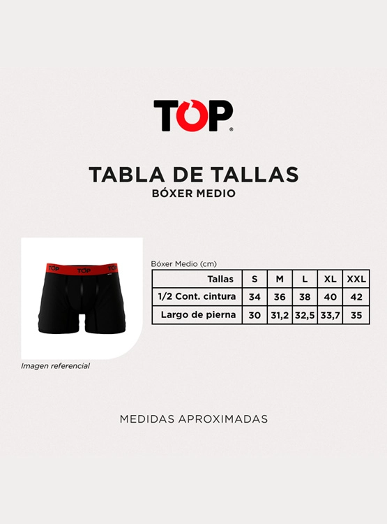 PACK X3 BÓXER ALGODÓN HOMBRE TOP - 3