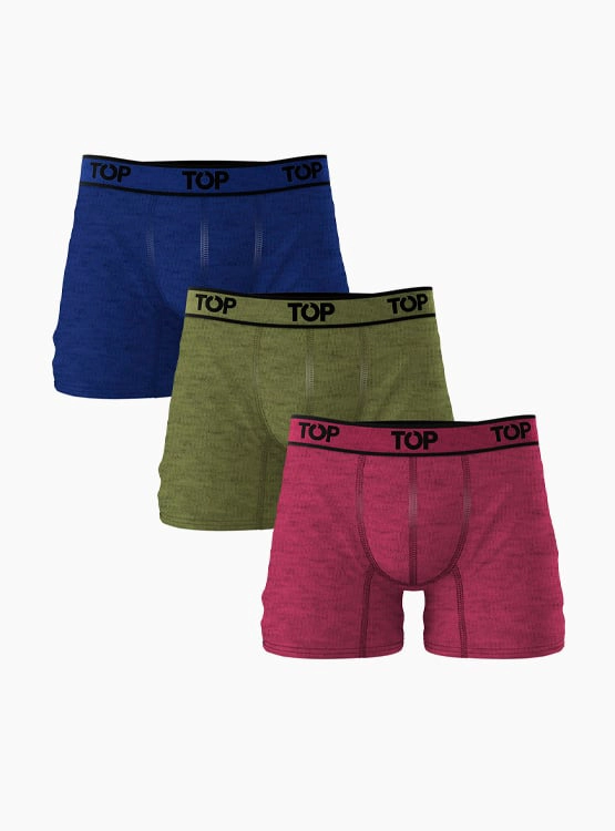 PACK X3 BÓXER ALGODÓN HOMBRE TOP - 1