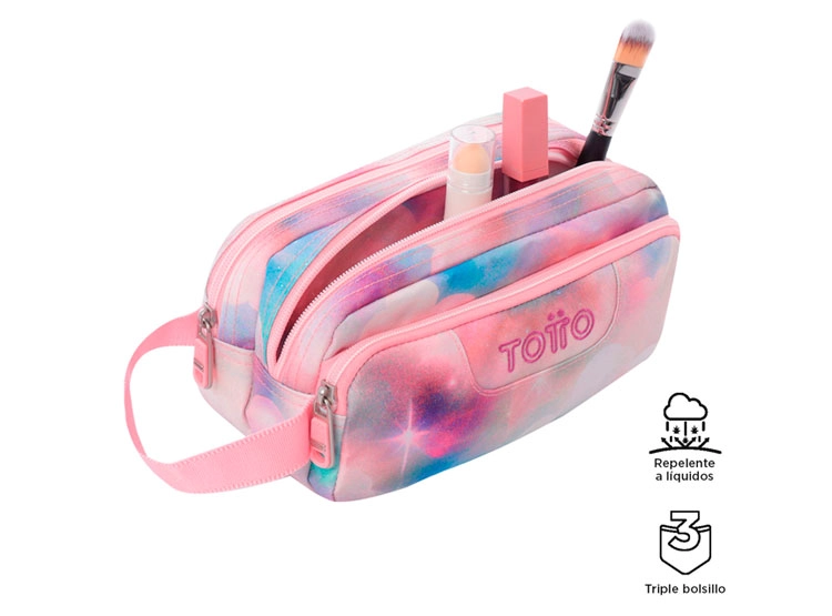 ESTUCHE TOTTO AGAPEC GLITTER AZUL - 3