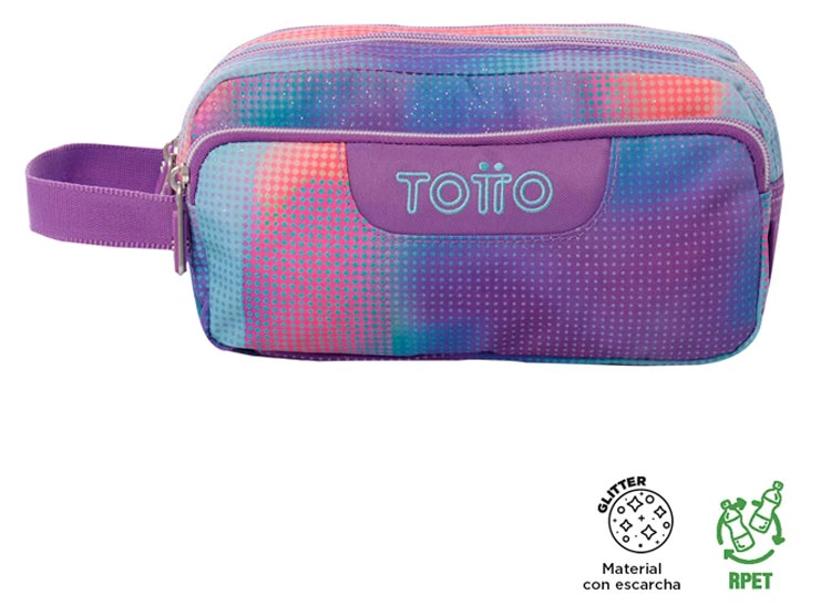 ESTUCHE TOTTO AGAPEC GLITTER VERDE  - 1