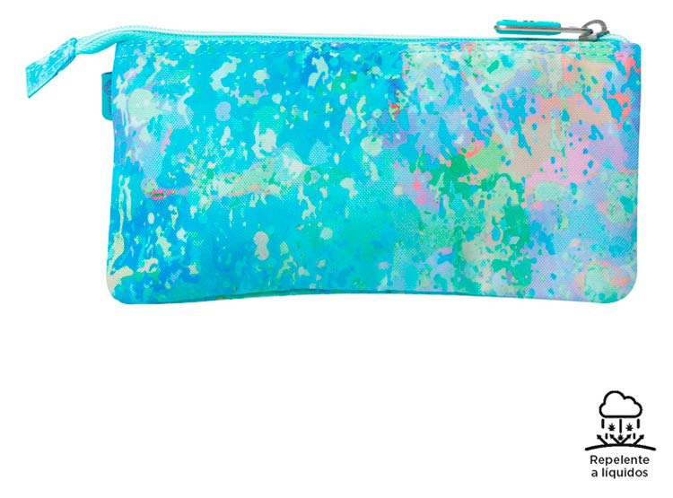 ESTUCHE TOTTO TABLERO AZUL ESTAMPADO - 4